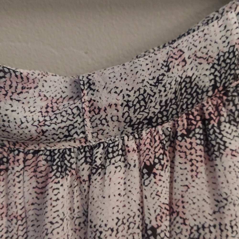 REISS Jonah Circle Print A Line Mini Skirt 4 Date Night Summer Flowy Breathable - Picture 7 of 14